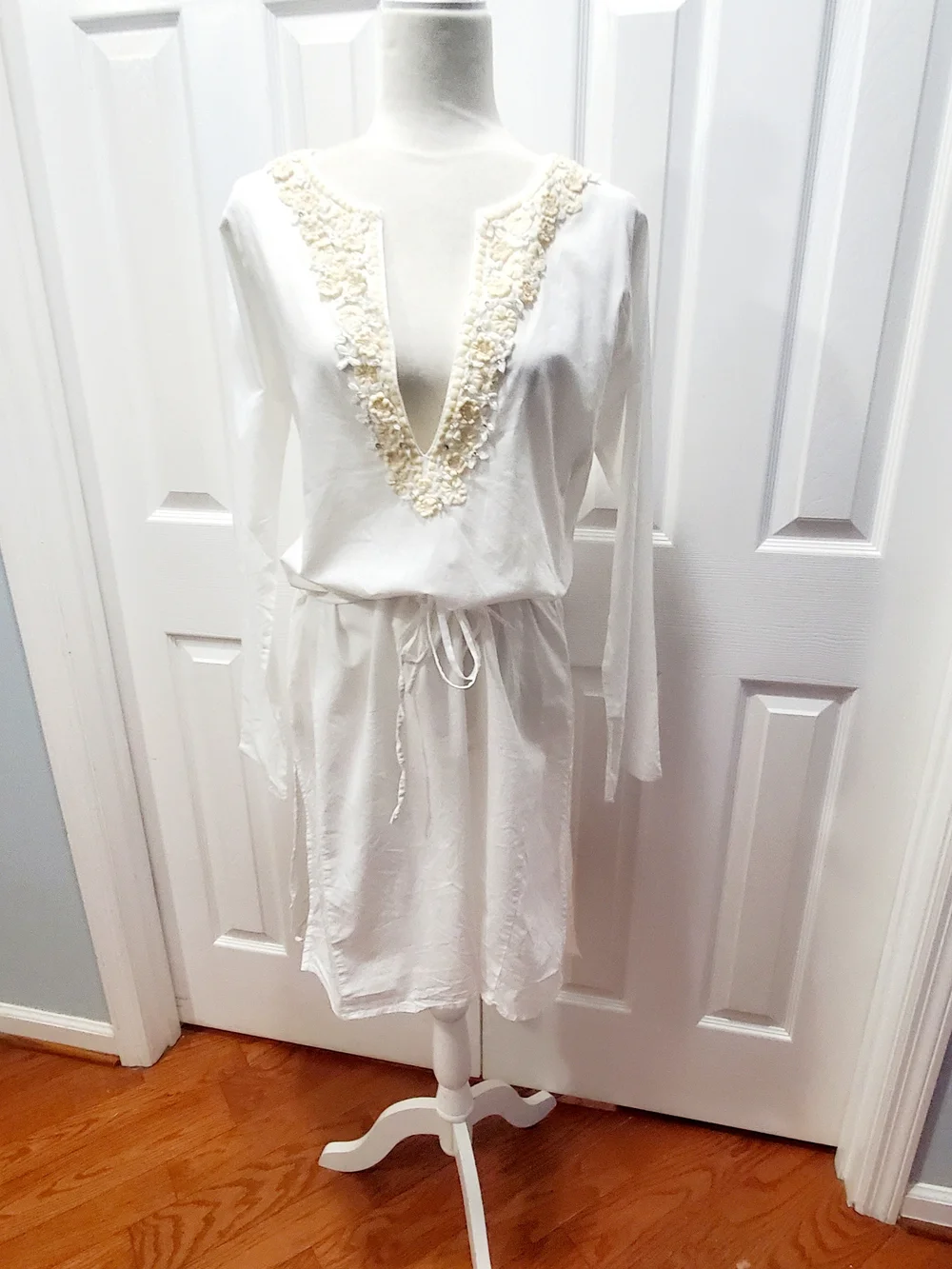Birger et Mikkelsen DAY White Embroidered Resort Beach Cover-Up Tunic EU   40/8